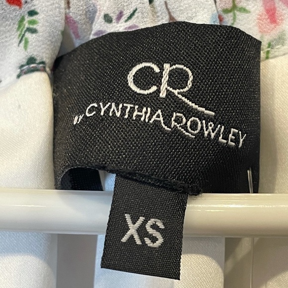 NWT Cynthia Rowley White Floral Halter Style Sleeveless Top Size XS - Picture 8 of 9